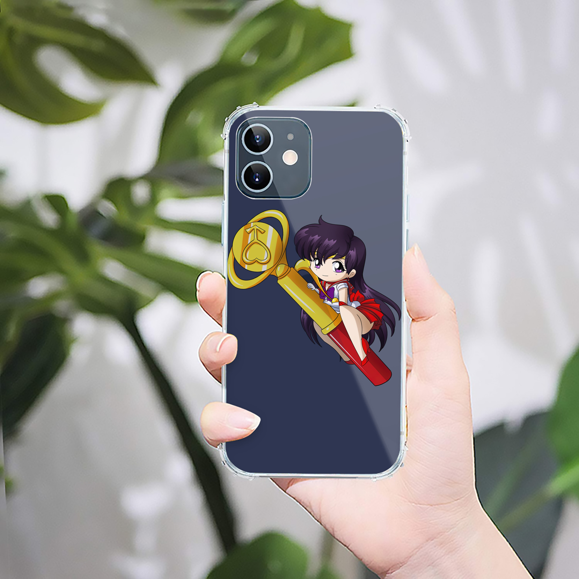 （画像用） 美少女戦士セーラームーン 火野レイ ひの レイ Sailor Moon Hino Rei （セーラーマーズ,Sailor Mars） 【iPhone 12シリーズ対応】透明スマホケース（クリアソフトケース）